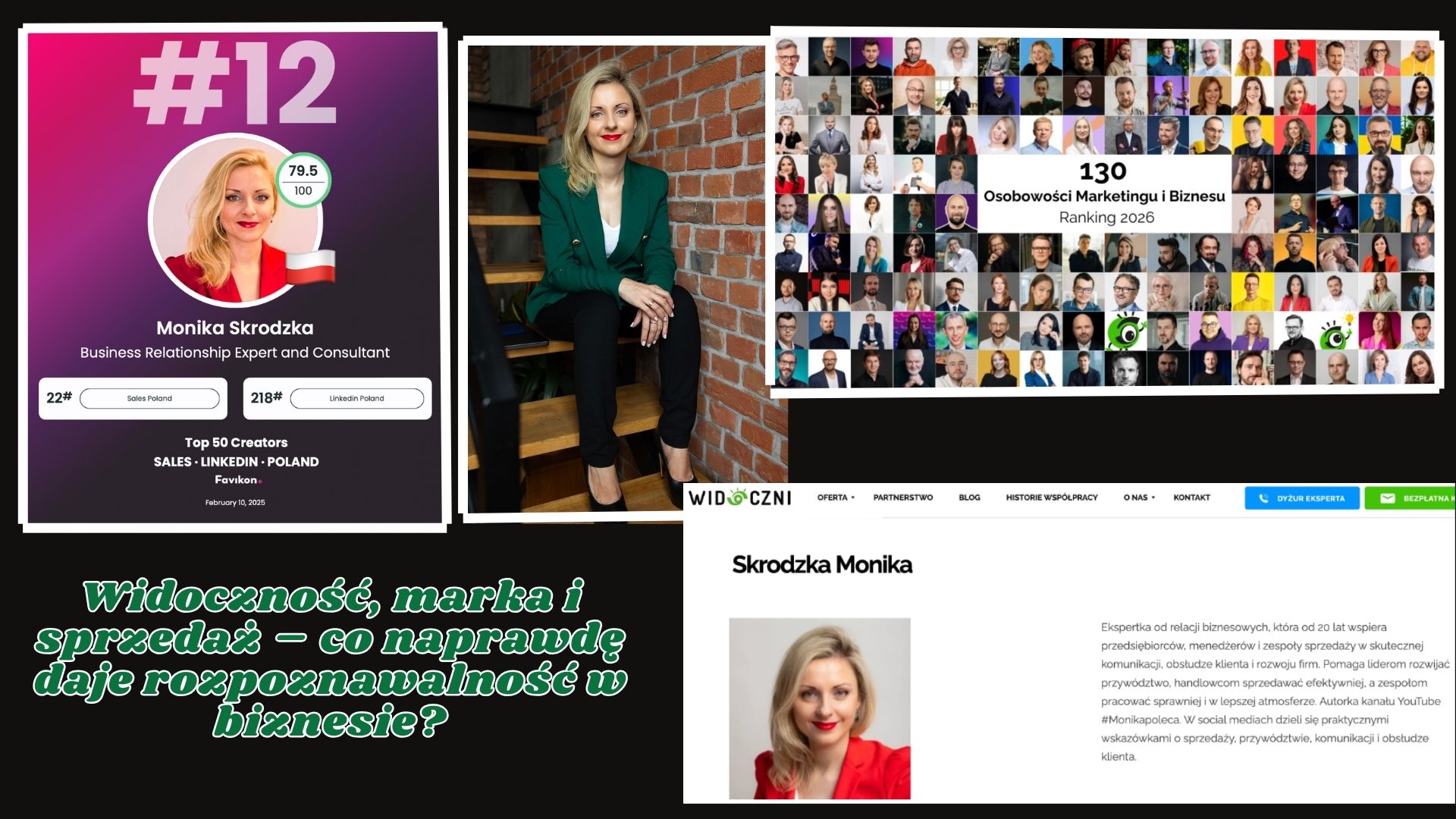 Monika Skrodzka biznes sprzedaż rozwój biznesu inteligencja emocjonalna konsultacje kurs LinkedIn OKR Widoczność marka osobista marka personalna