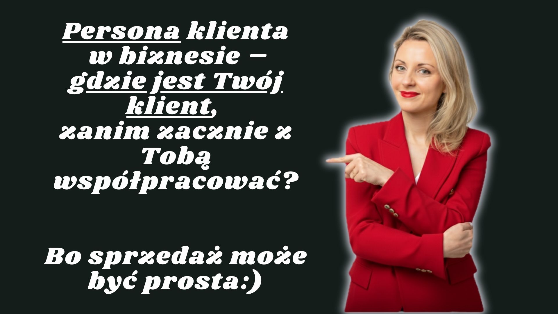🔴 Czy sprzedaż jest dla Ciebie czymś naturalny, czy czymś czego szczerze nie cierpisz? Każdy z nas coś sprzedaje - jeśli nie produkty, czy usługi to idee, albo siebie np. na rozmowie kwalifikacyjnej:) 🔴 Sprzedaż i zarządzanie nią nie muszą być trudne, pod warunkiem, że druga strona ma potrzebę, którą Ty realizujesz, a Ty naprawdę umiesz wejść w buty klienta - z jego obawami, celami i tożsamością:) 🔴 A ile Ty widziałeś/aś dobrych opisów klienta? hasztag#AkcjaRelacja hasztag#Monikapoleca hasztag#sprzedaż hasztag#zarządzanie hasztag#inteligencjaemocjonalna hasztag#rozwójlidera hasztag#rozwójbiznesu